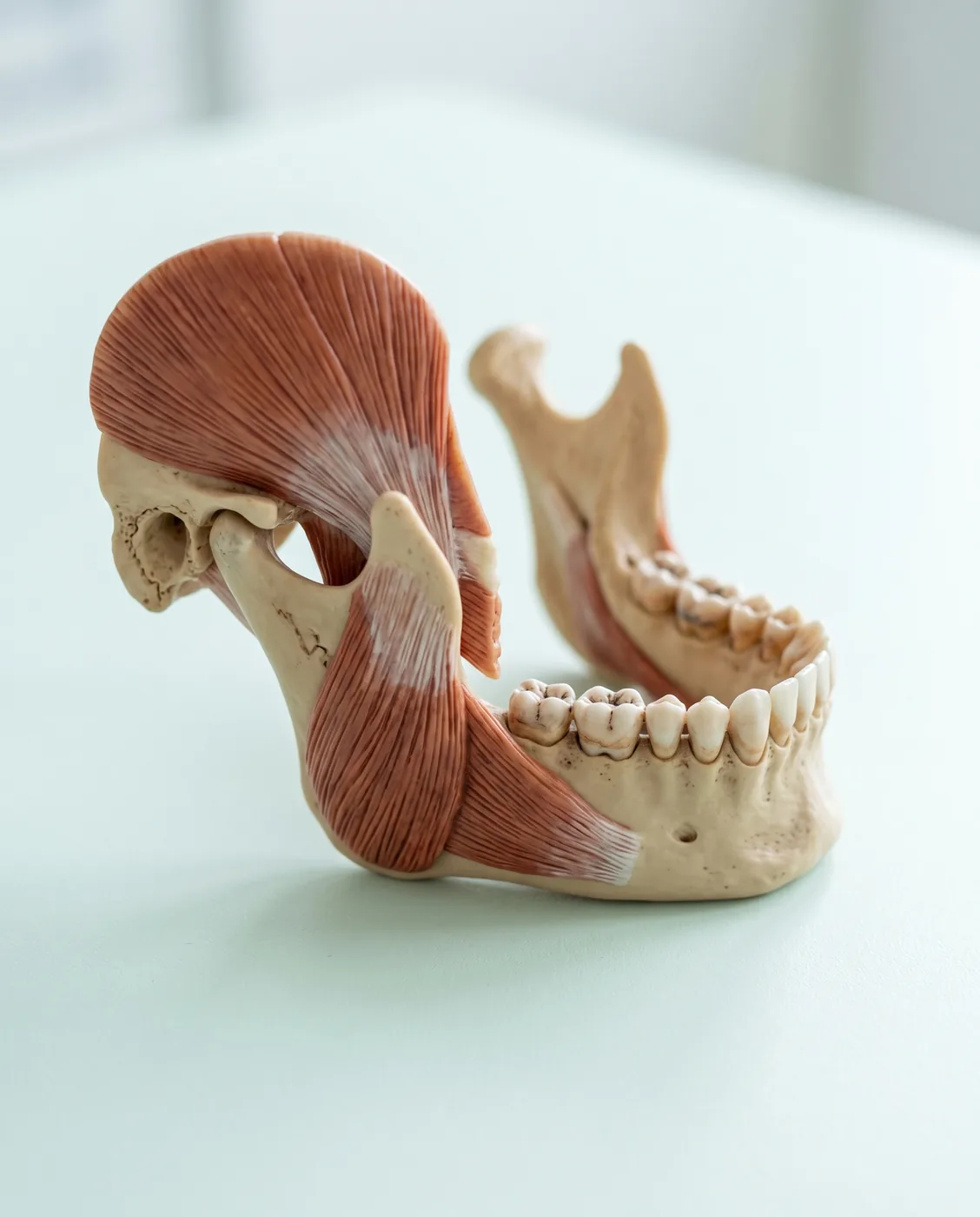 Jaw muscle anatomy model at Yonge Forest Dental