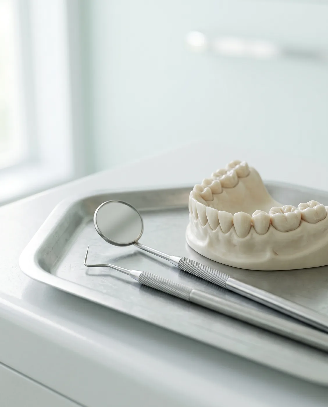 Routine checkup instruments at Yonge Forest Dental