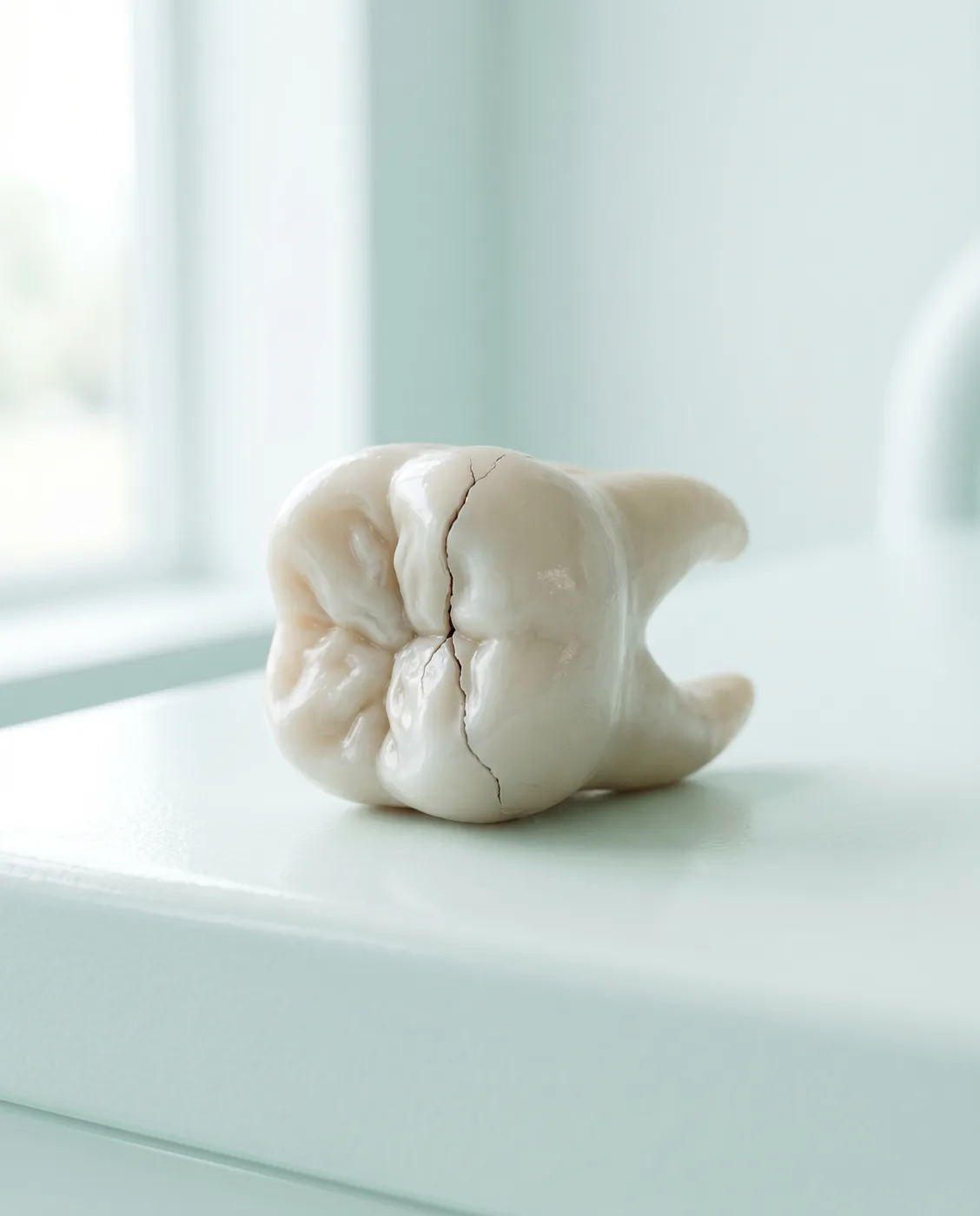 Cracked tooth model at Yonge Forest Dental