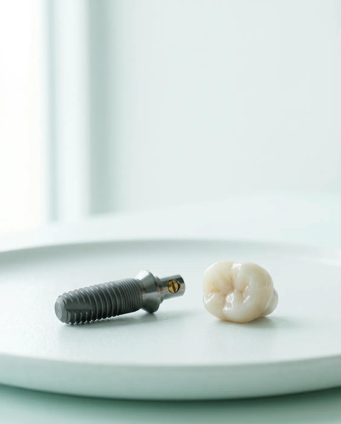 Titanium implant fixture and crown at Yonge Forest Dental