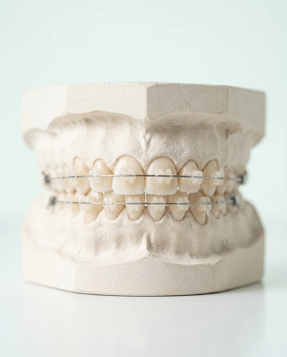 Dental model with braces at Yonge Forest Dental